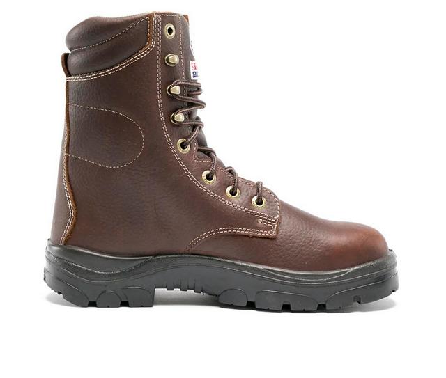 Men's STEEL BLUE Portland Work Boots in Oak color