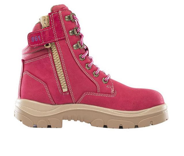 Women's STEEL BLUE Southern Cross-W Work Shoes in Pink color