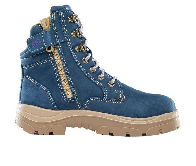 Women's STEEL BLUE Southern Cross-W Work Shoes in Blue color