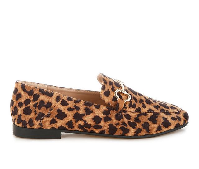 Women's London Rag Noltas Loafer Flats in Leopard color