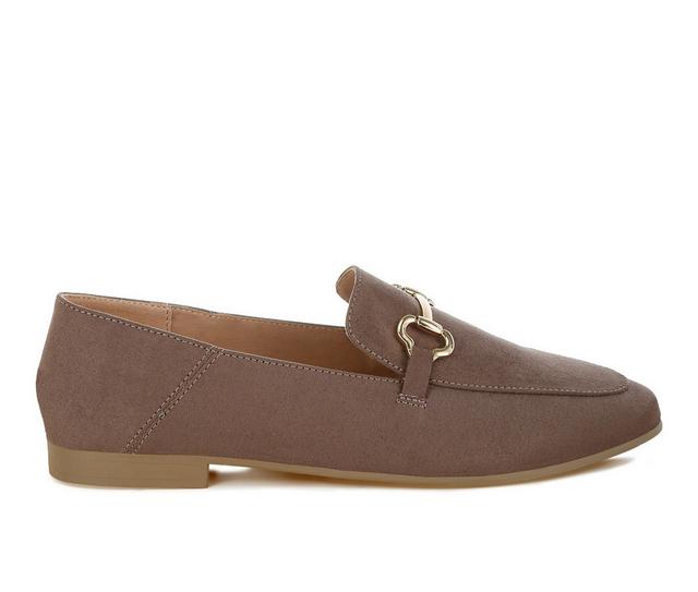 Women's London Rag Noltas Loafer Flats in Taupe color