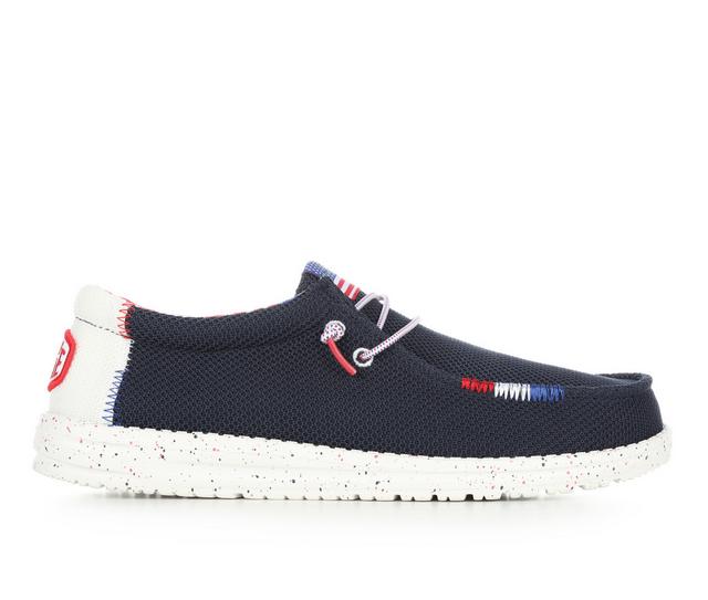 Men's HEYDUDE Wally USA Casual Shoes in Navy Multi color