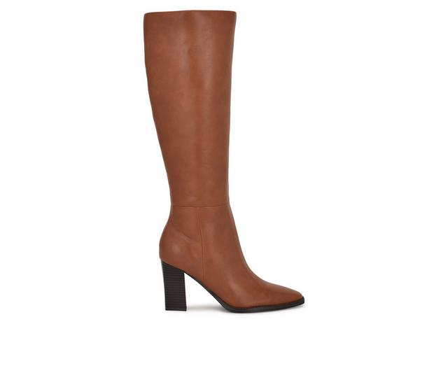Women's Nine West Zeran Knee High Boots in Medium Brown color