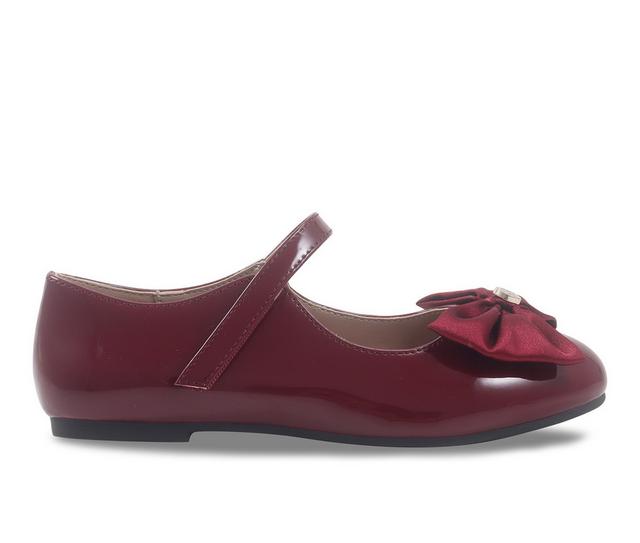 Girls' Jessica Simpson Little Kid & Big Kid Amy Big Bow Flats in Maroon color