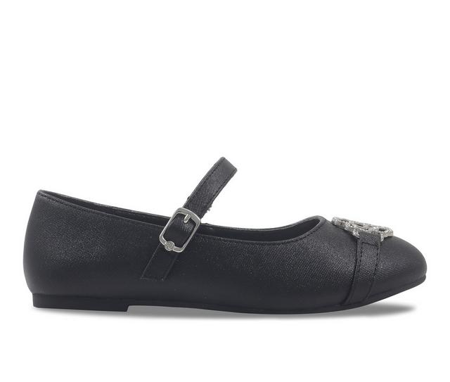 Girls' Jessica Simpson Little Kid & Big Kid Amy Ivie Flats in Black color