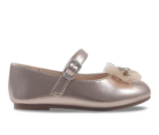 Girls' Jessica Simpson Toddler Amy Petal Flats in Champagne II color