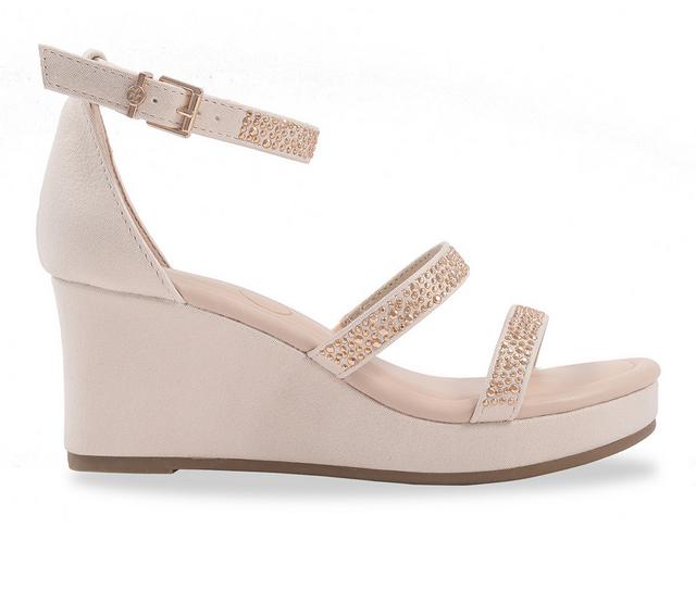 Girls' Jessica Simpson Little Kid & Big Kid Asha Karli Wedge Sandals in Gold color