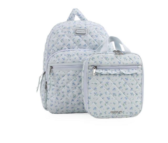 Madden Girl QUILTED COTTON BKPK Backpack in BLUE DITSY color