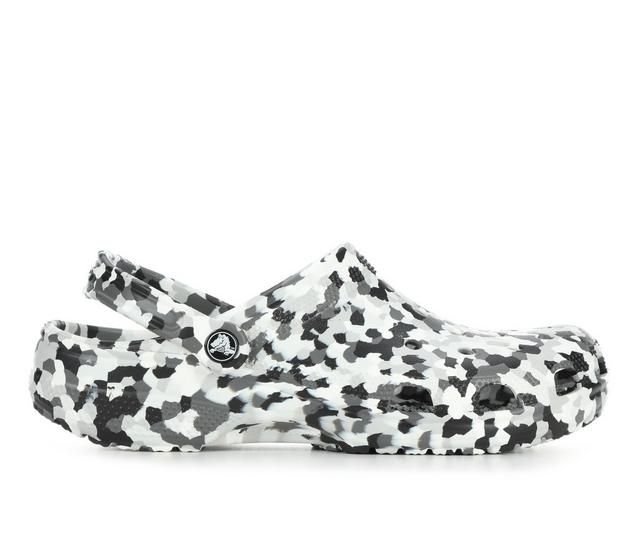 Adults' Crocs Adult's Confetti Clog in Black/White color
