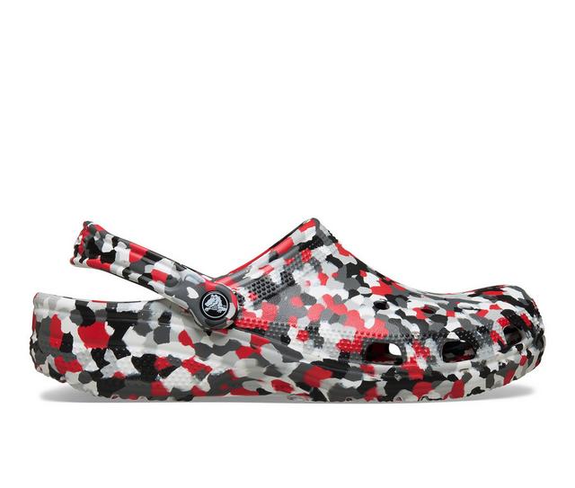 Adults' Crocs Adult's Confetti Clog in Red/Multi color