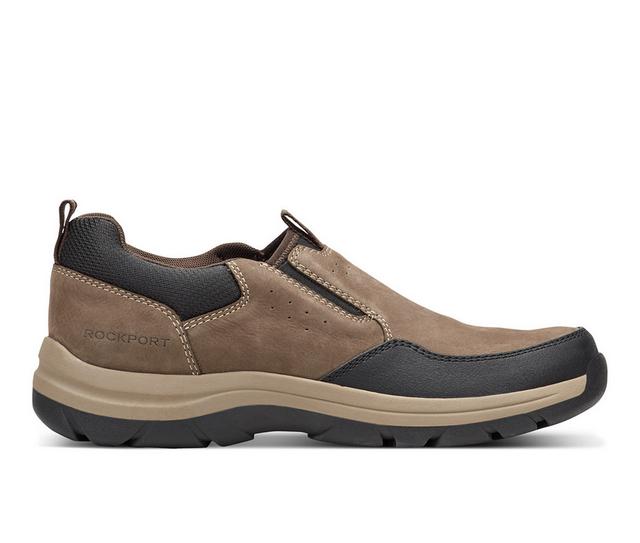 Men's Rockport Falcon Dress Shoes in Dark Taupe color