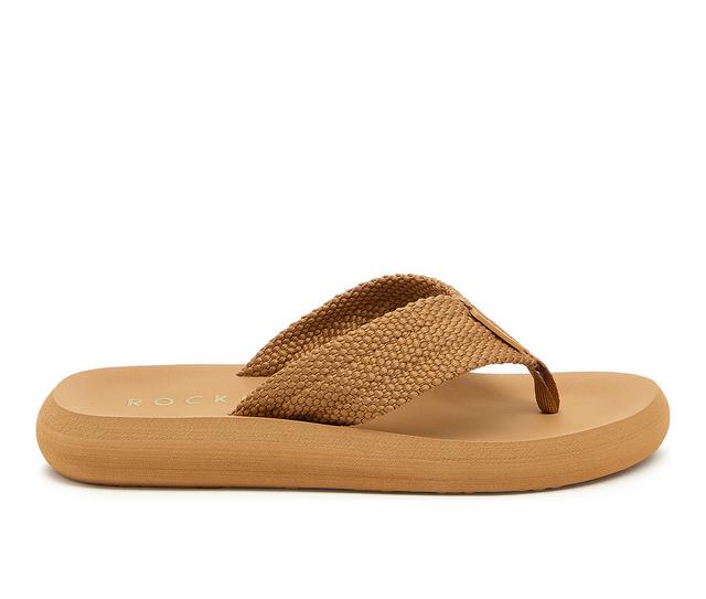 Women's Rocket Dog Sunset Flip-Flops in Tan color