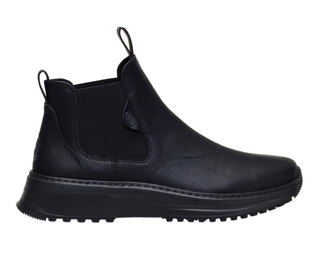 Men's HEYDUDE Tahoe Chelsea Classic Chelsea Boots in Black/Black color