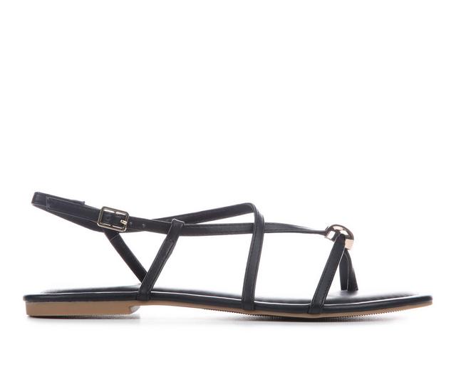 Women's Christina Royale Ball Ornamented Sandals in Black color