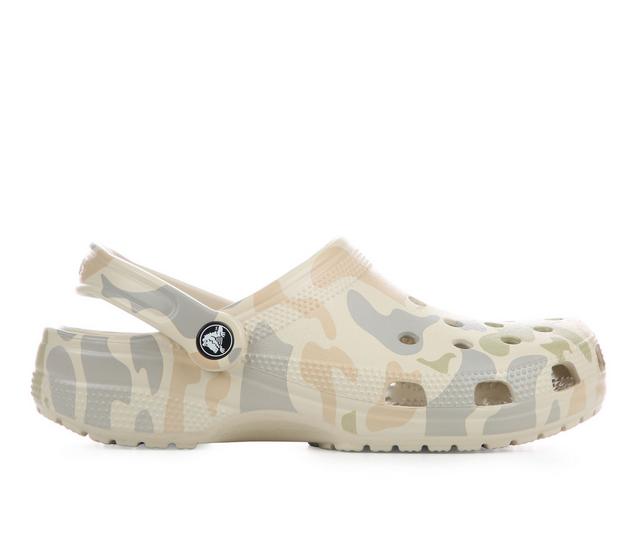 Men's Crocs Classic Duck Camo Clog in Bone/Tac color