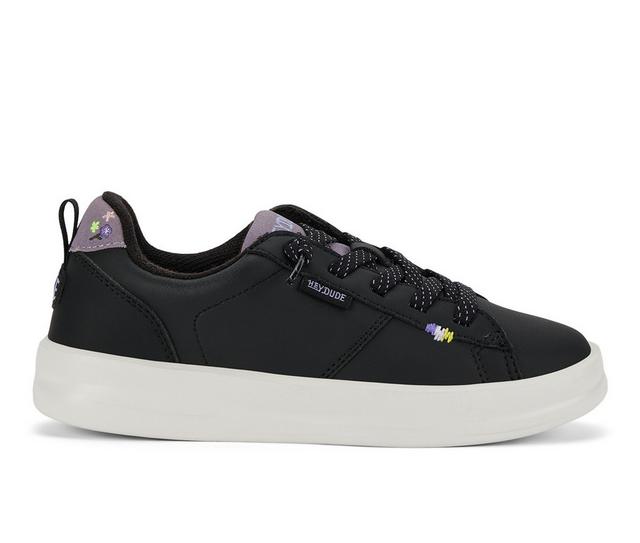 Girls' HEYDUDE Little Kid & Big Kid Karina Duo Y Sneakers in Black color