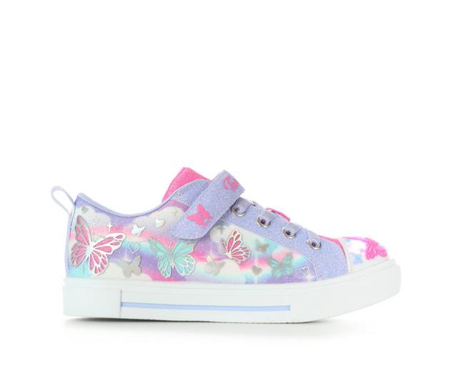 Girls' Skechers Twinkle Sparks Butterfly Shoes in Lavender/ Pink color
