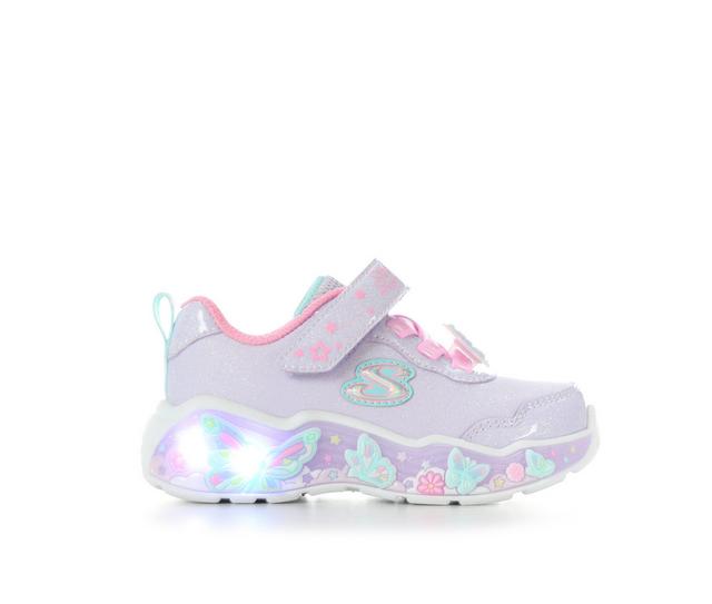 Girls' Skechers Toddler Butter Bliss Light-Up Shoes in Lavender/Pink color