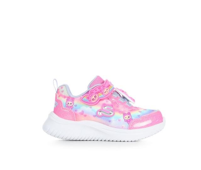 Girls' Skechers Toddler Jumpster Critter Running Shoes in Pink Multi color