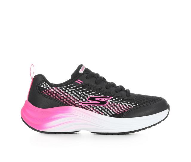 Girls' Skechers Little Kid & Big Kid Elite Sport Pulse Running Shoes in Black/Hot Pink color