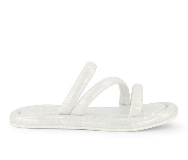 Girls' Jessica Simpson Little Kid & Big Kid Kaylen Strap Sandals in Silver color