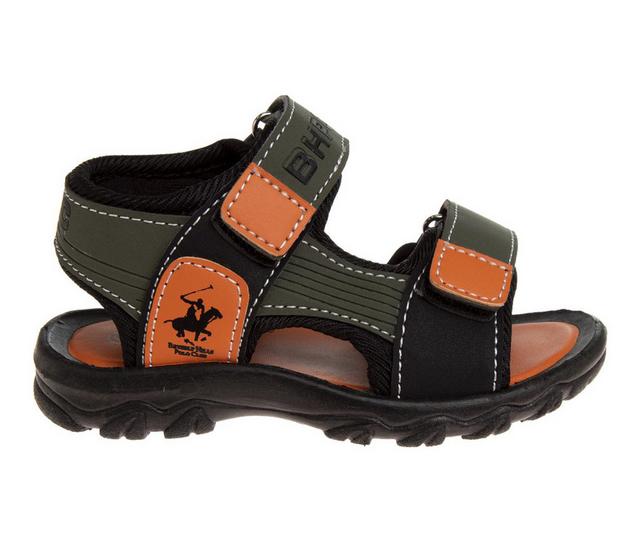 Boys' Beverly Hills Polo Club Little Kid & Big Kid O-BH88311H Sport Sandals in Olive/Orange color