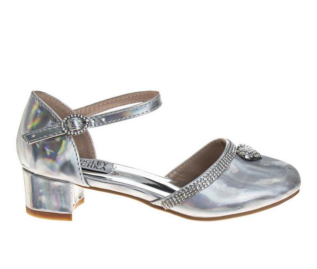Girls' Badgley Mischka Toddler & Little Kid O-BM96035 Dress Shoes in Silver color