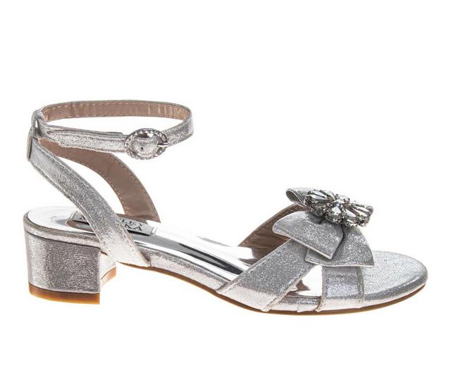 Girls' Badgley Mischka Little Kid & Big Kid O-BM98039N Dress Sandals in Silver color