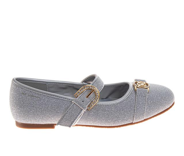 Girls' Badgley Mischka Little Kid & Big Kid O-BM98330 Flats in Silver color