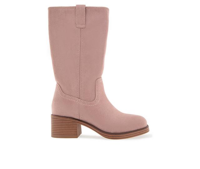 Women's Unionbay Maude Mid-calf Boots in Pale Pink color