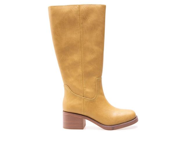 Women's Unionbay Mustang Mid-Calf Boots in Banana color