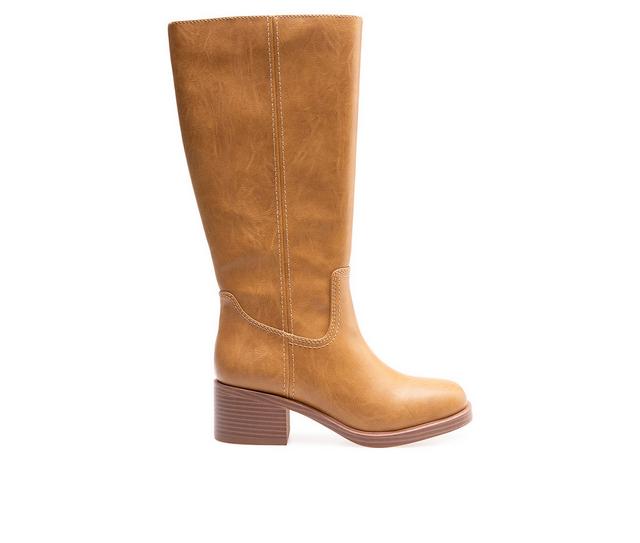 Women's Unionbay Mustang Mid-Calf Boots in Tan color