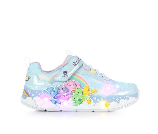 Kids' Skechers Little Kid & Big Kid Carebear Hugs Light-Up Shoes in Blue Multi color