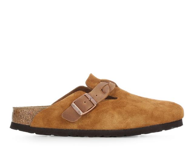 Birkenstock Boston Braid in Leather Mink color