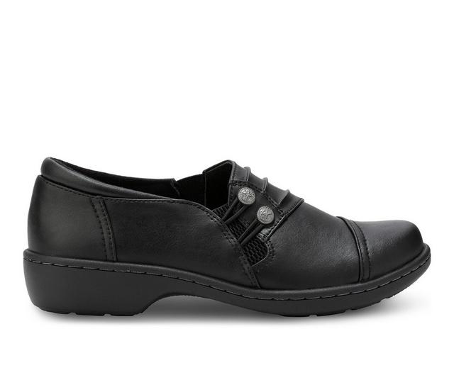 Women's Eastland Sylvan Slip-On Shoes in Black color