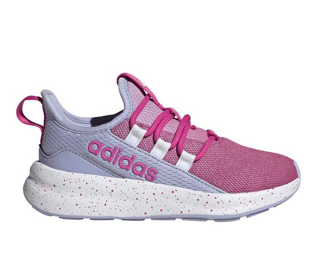 Girls' Adidas Little Kid & Big Kid Lite Racer Adapt 8.0 Running Shoes in Fushia/Violet color
