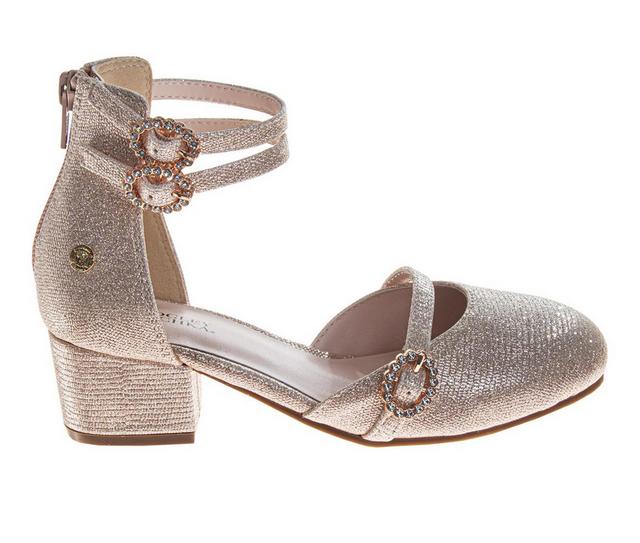 Girls' Badgley Mischka Little Kid & Big Kid O-BM98419 Dress Shoes in Rosegold color