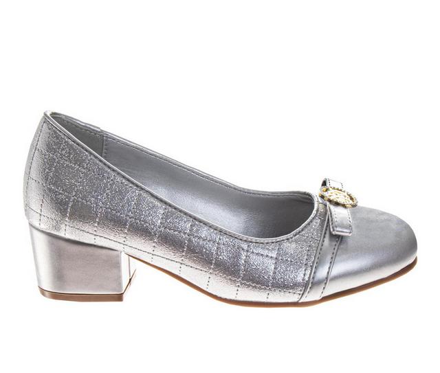 Girls' Badgley Mischka Little Kid & Big Kid Sparkle Bow Dress Sandals in Blush color