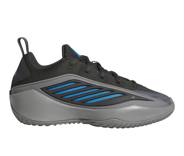 Boys' Adidas Big Kid Anthony Edwards Bielieve That Basketball Shoes in Gry/Carbon/Blue color