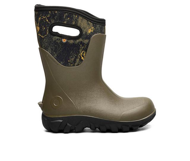 Bogs Footwear Classic Seamless Mid Women's Work Boots in Olive Multi color