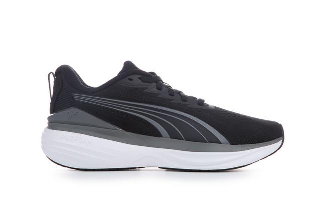 Men's Puma Scend Pro 3 Running Shoes in Black/Wht/Fade color