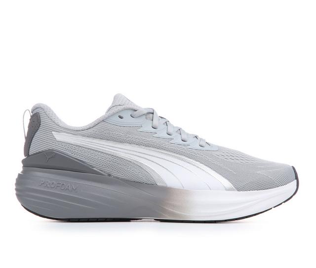 Men's Puma Scend Pro 3 Running Shoes in Gry/Wht/Fade color