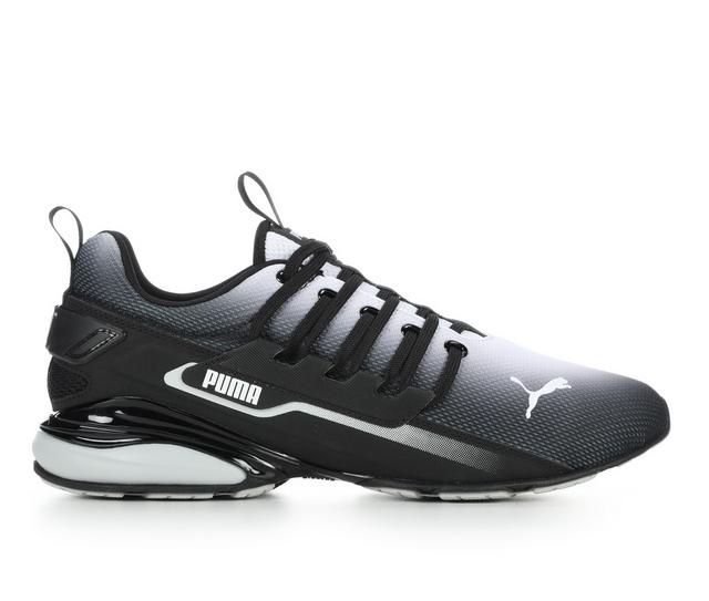 Men's Puma Axelion 2 Sneakers in Blk/Wht Fade color