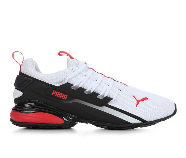 Men's Puma Axelion 2 Sneakers in White/Black/Red color