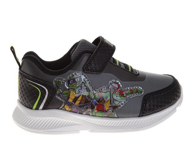 Boys' Nickelodeon Toddler & Little Kid Ninja Turtle Light up shoes in Gray/Black color