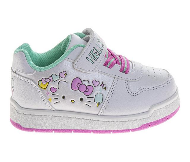 Girls' Hello Kitty Toddler & Little Kid Hello Kitty Sneakers in White color