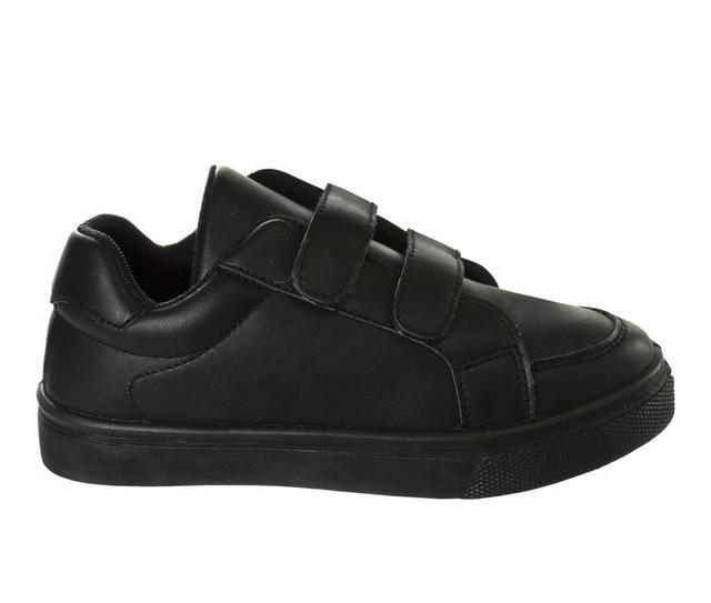 Kids' French Toast Little Kid & Big Kid Everyday Velcro Sneakers in Black color