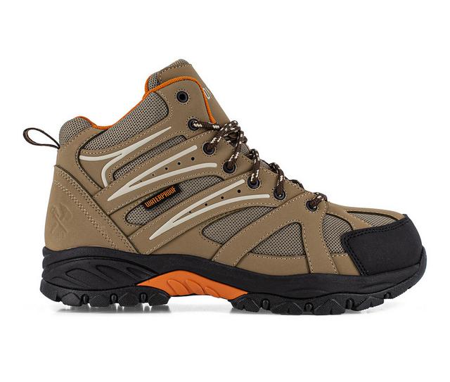 Men's Iron Age Surveyor High Top Work Shoes in Brown color