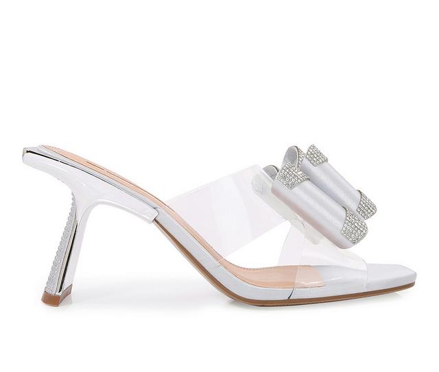 Women's Lady Couture Fantasy Dress Sandals in Silver color