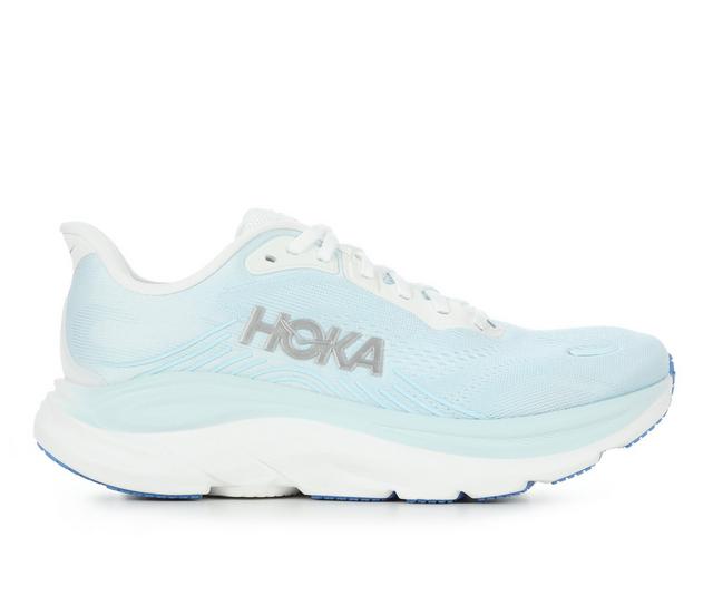 Women's Hoka Clifton 11 Running Shoes in Frost/Glim color